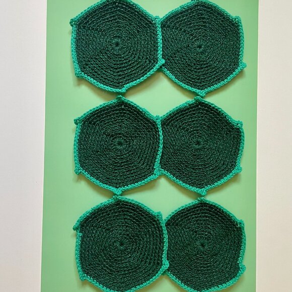 Handmade Crochet Coasters, Stocking Stuffers, Table Protectors, Drink Place Mats - Picture 5 of 8